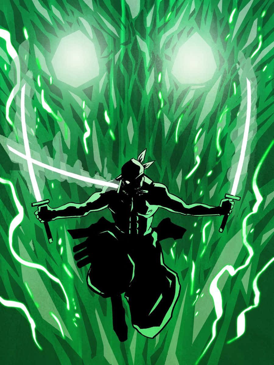 900x1200 Zoro King Of Hell Wallpaper