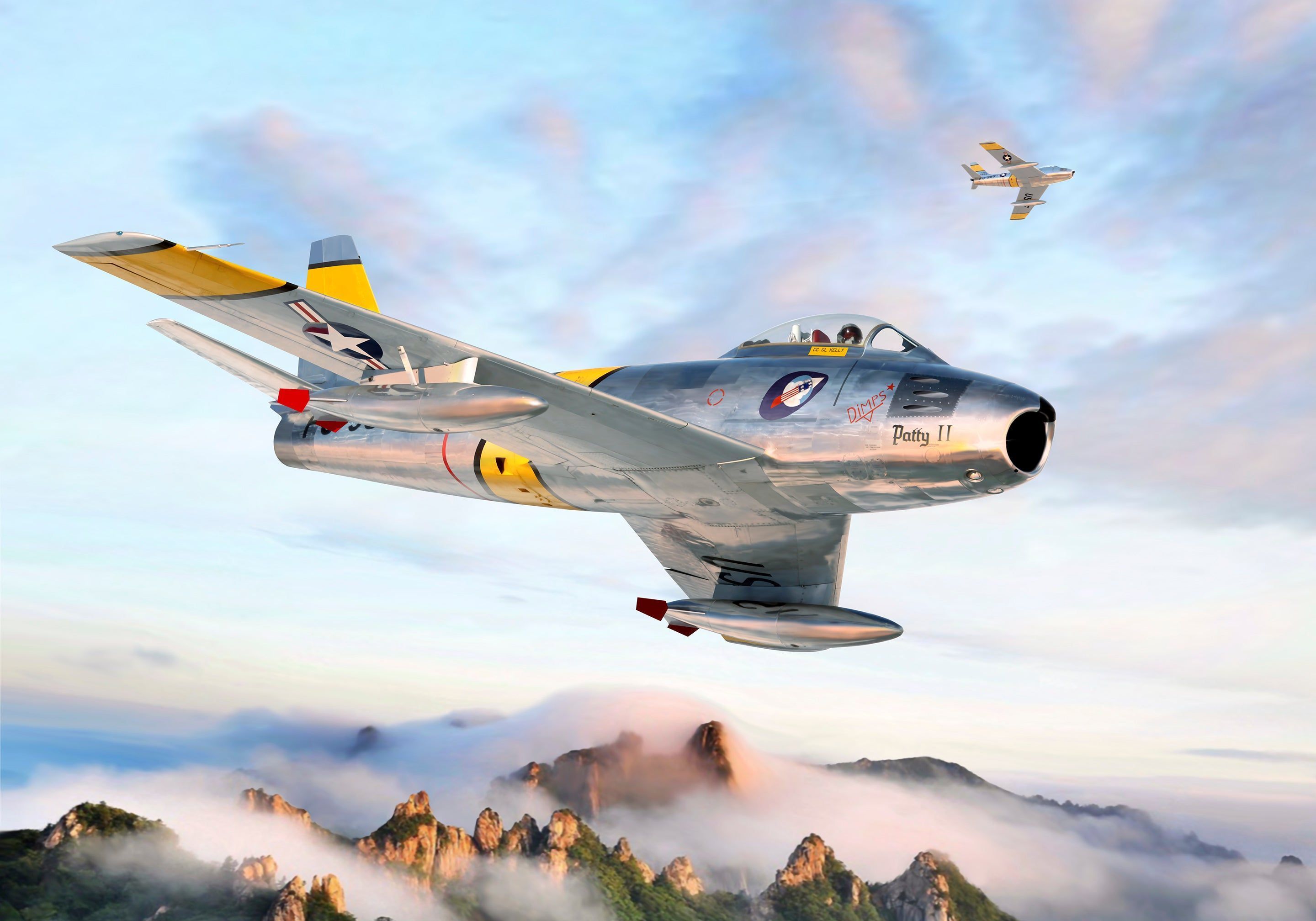 2880x2016 F 86 Sabre 'Patty II' 336th FIS, Korea 1953