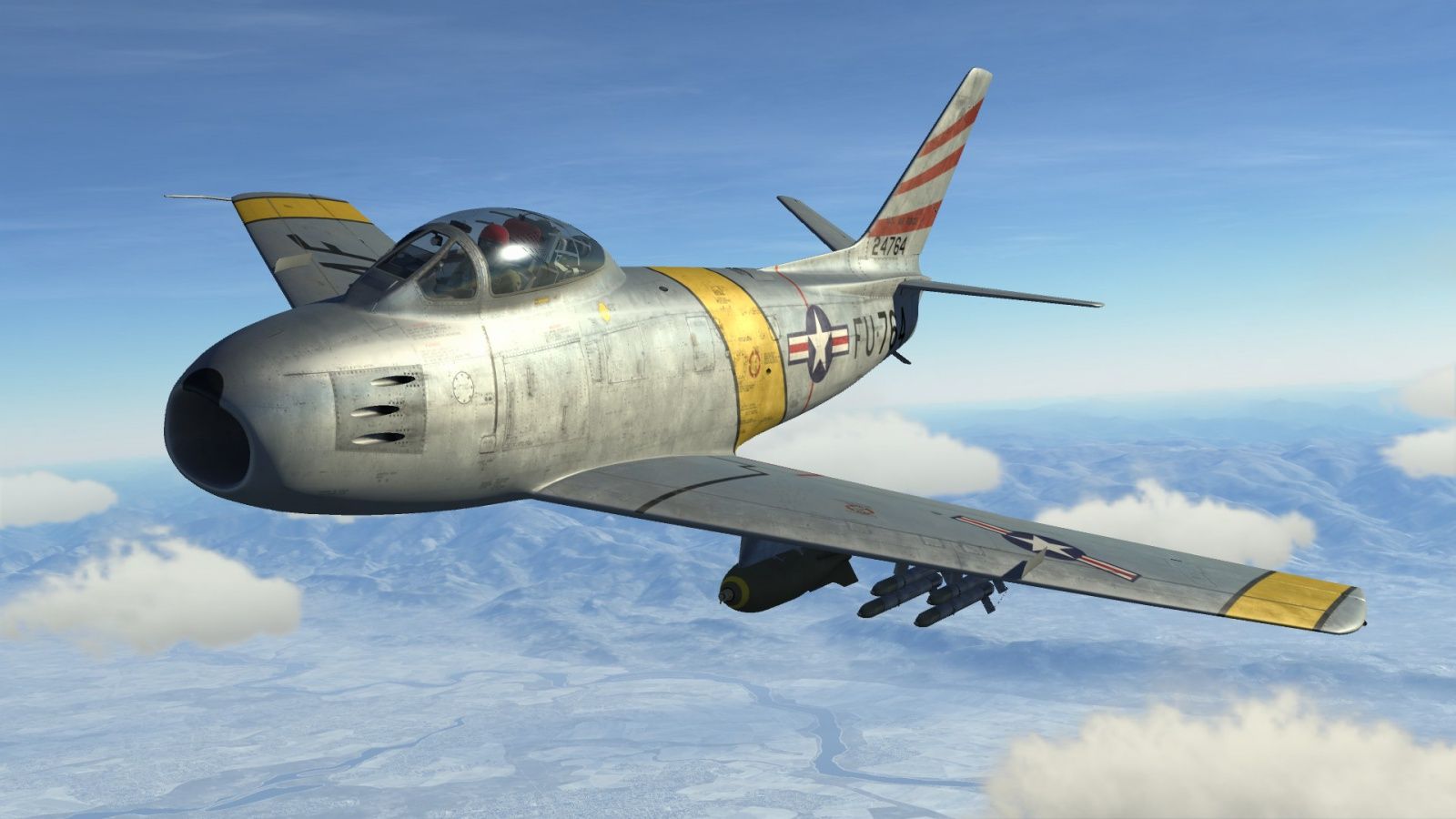 1600x900 F 86 Sabre Default Skin 8th FW, 36th FBS