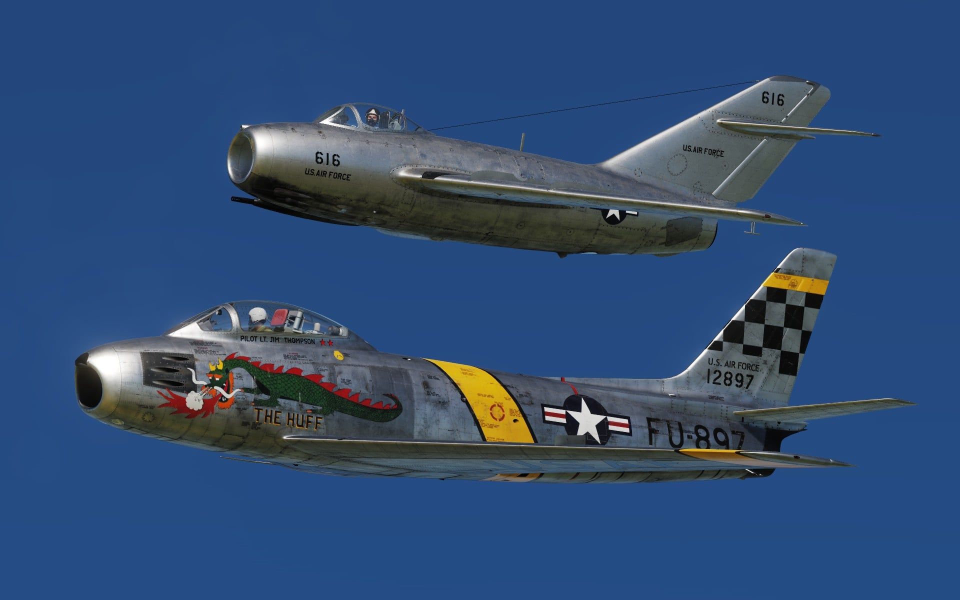 1920x1200 Operation Moolah MiG 15 '616' And F 86