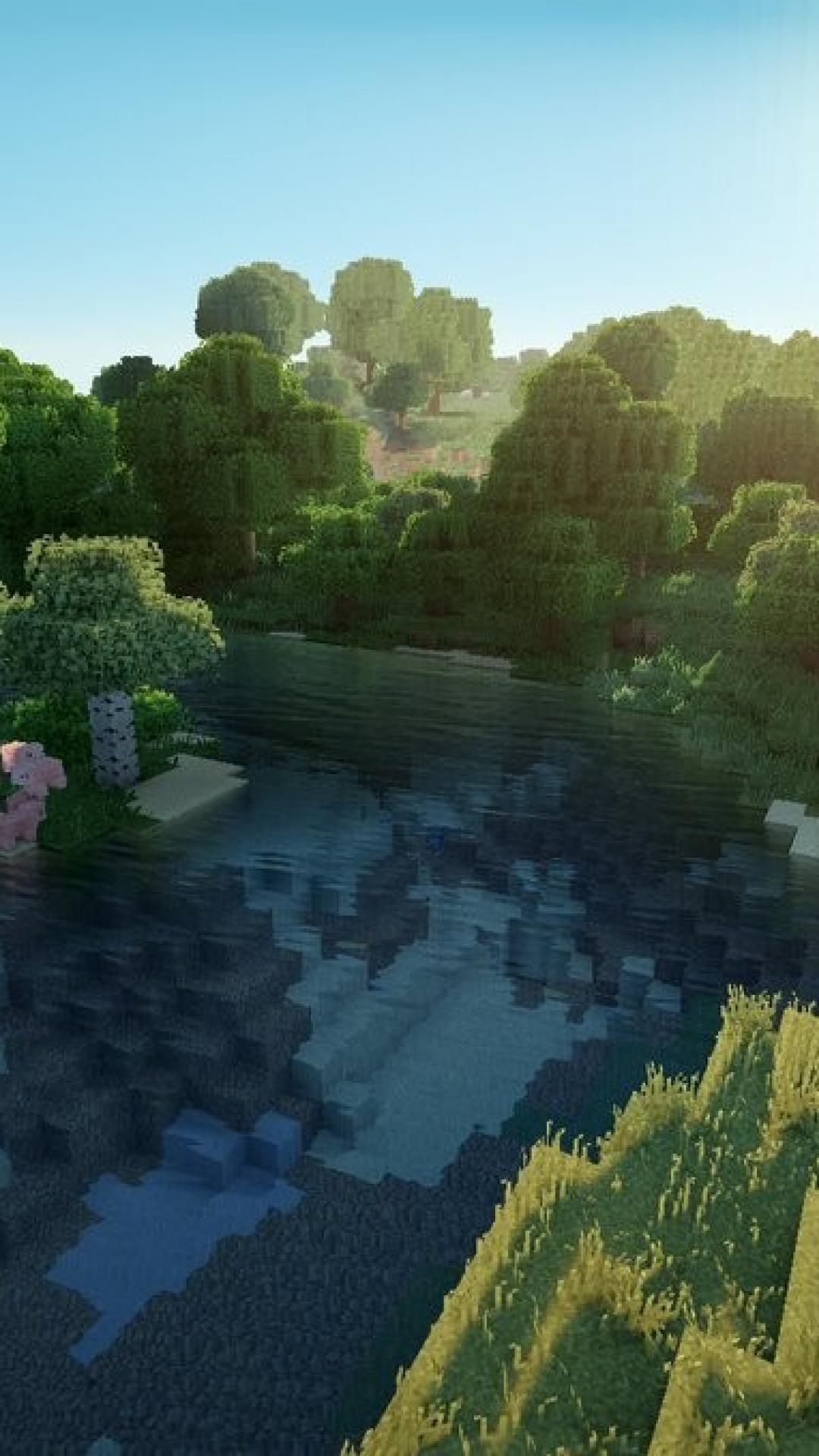 1080x1920 Minecraft Water Wallpaper
