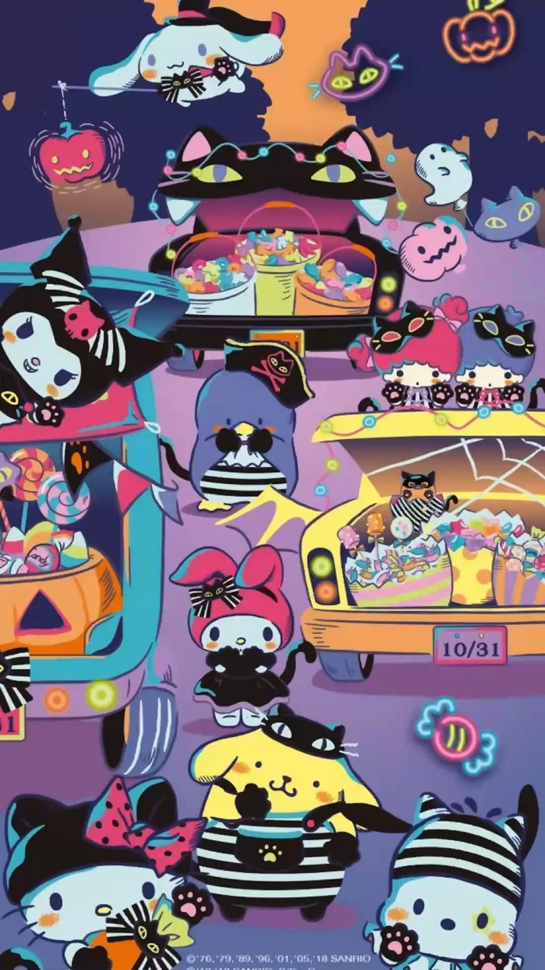 1080x1920 halloween sanrio wallpaper