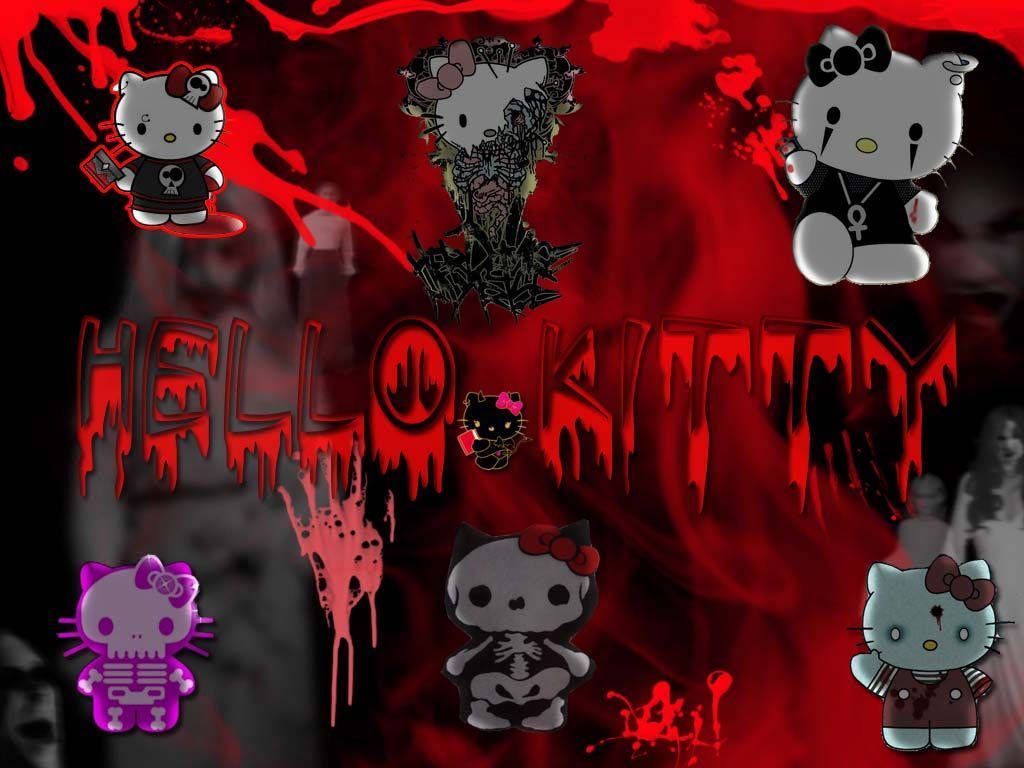 1024x768 Hello Kitty Halloween Picture