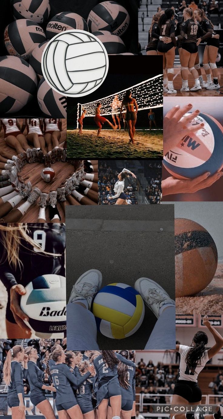 736x1382 Volleyball Collage wallpaper