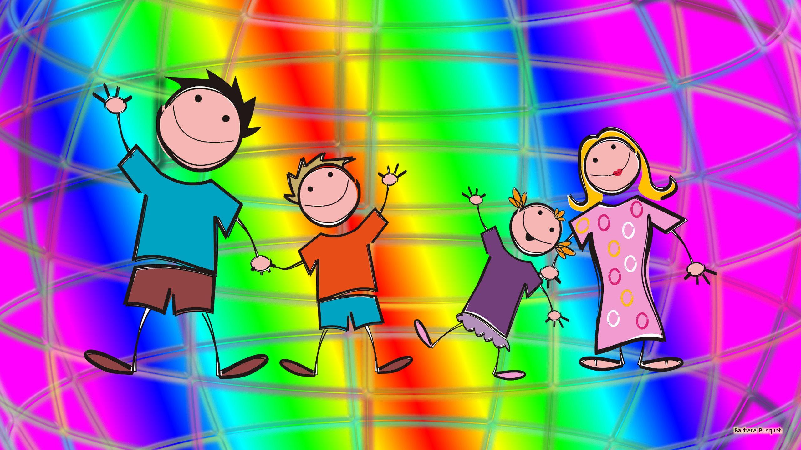2560x1440 Happy family wallpaper. Barbaras HD Wallpaper