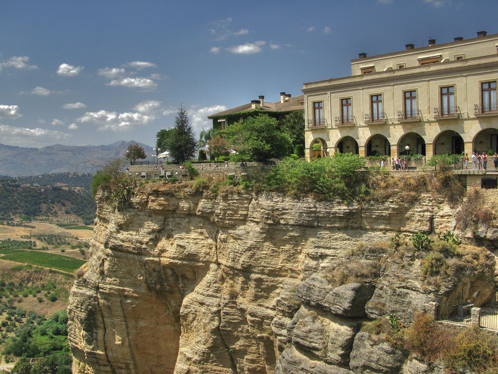 1024x768 Ronda, Spain. View from the famous