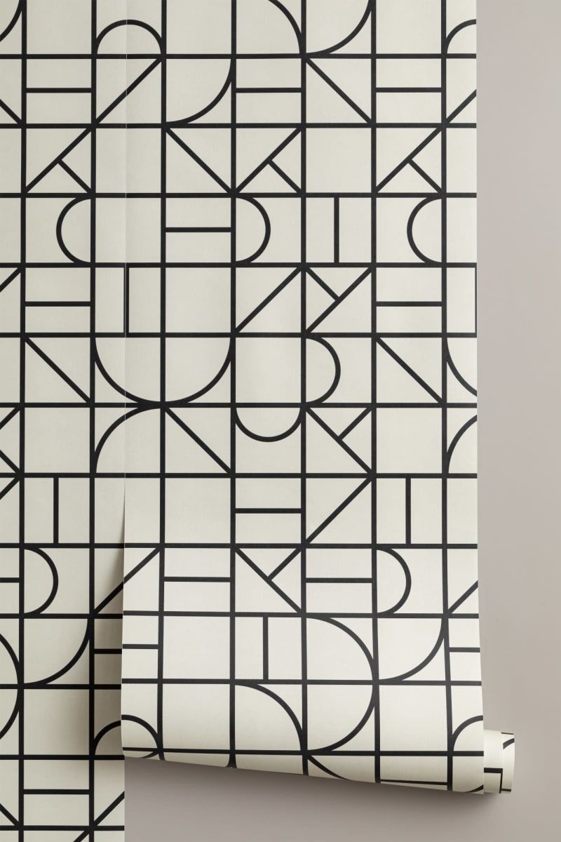 800x1200 Monochrome Geometric Grid Pattern