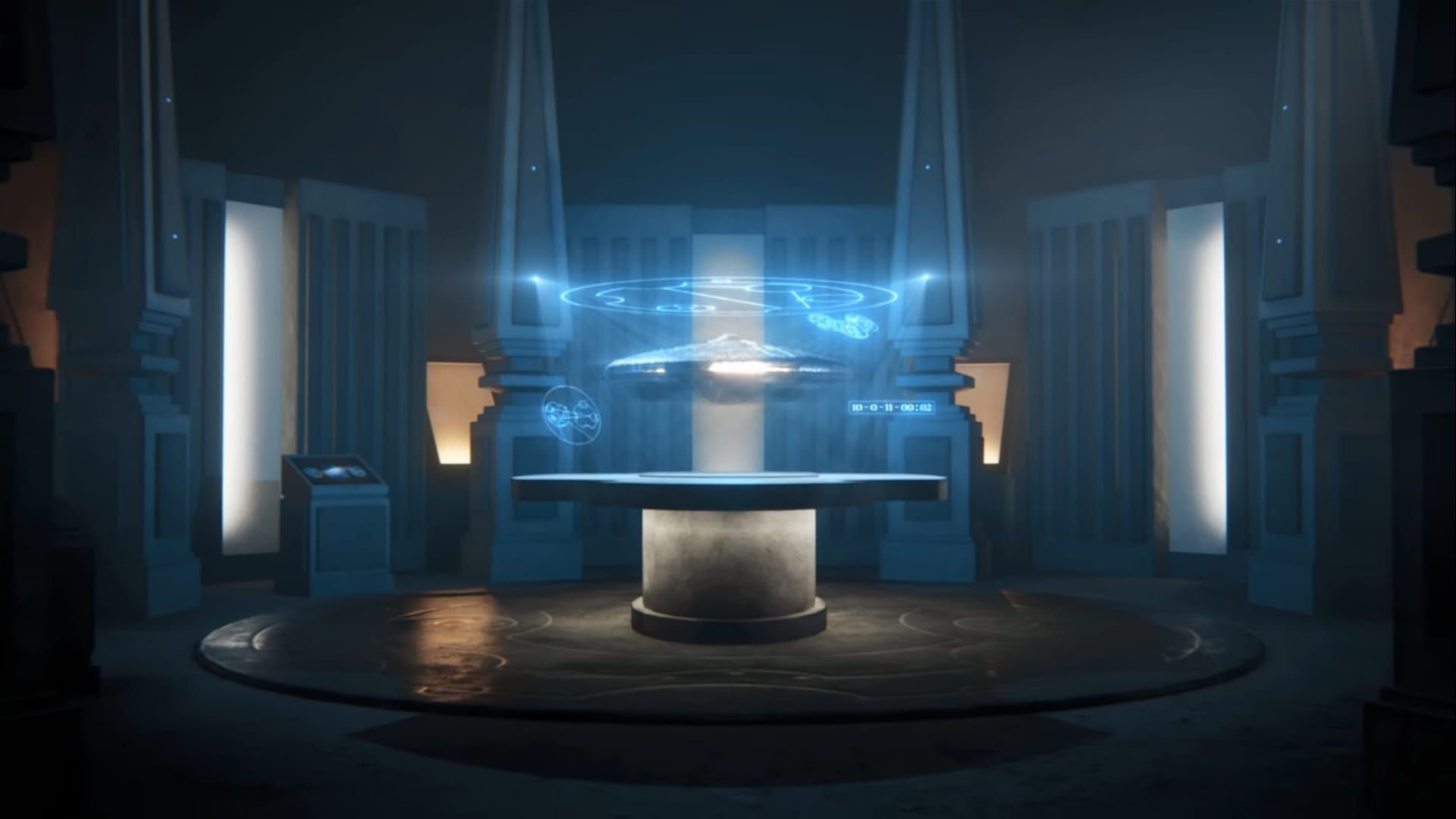 1920x1080 Gallifrey War Room (webcast). Tardis
