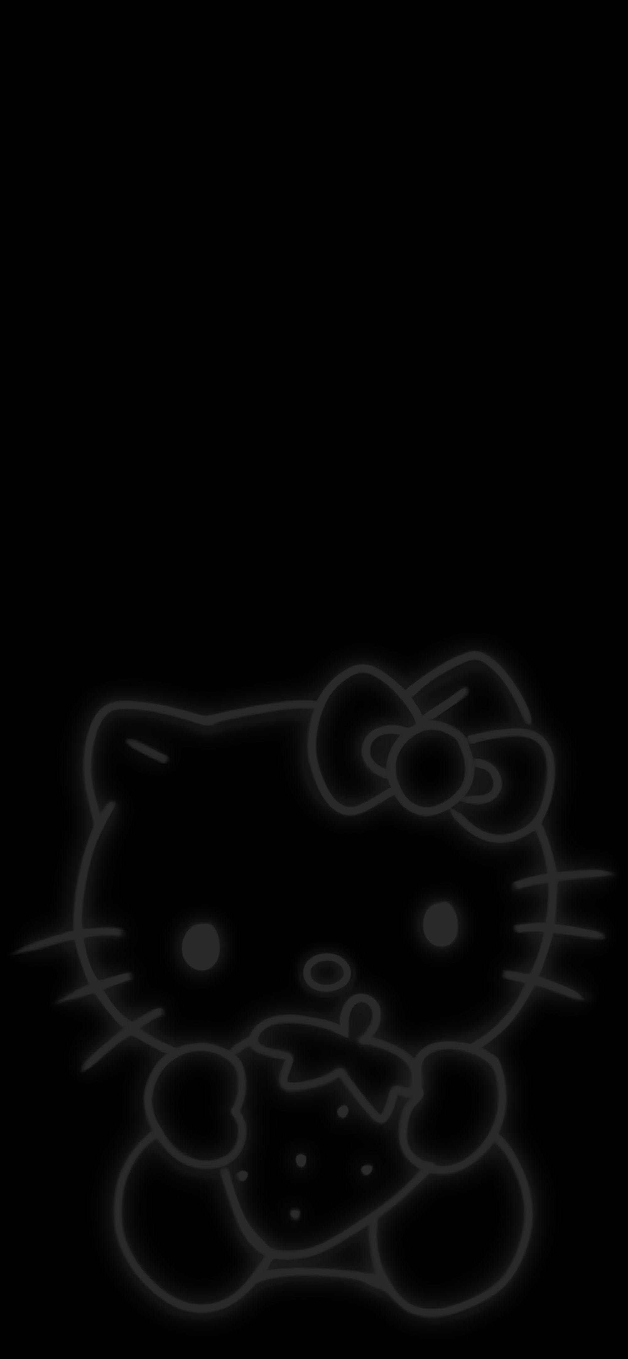 2000x4329 Pink Neon Hello Kitty Wallpaper