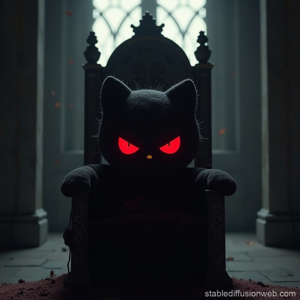 1024x1024 dark hello kitty Prompts. Stable
