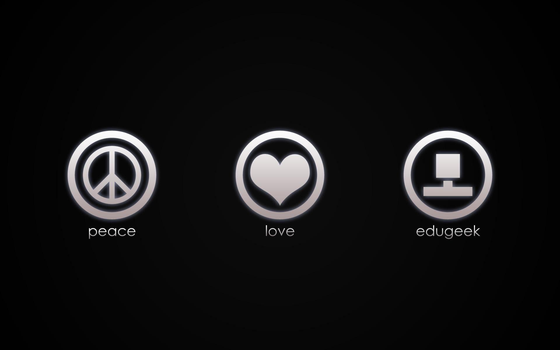 1920x1200 3D Peace Sign Wallpaper