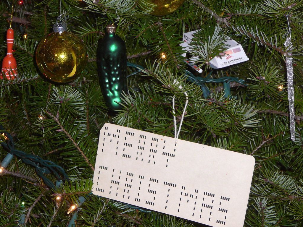 1024x768 Christmas tree ornaments. Including a