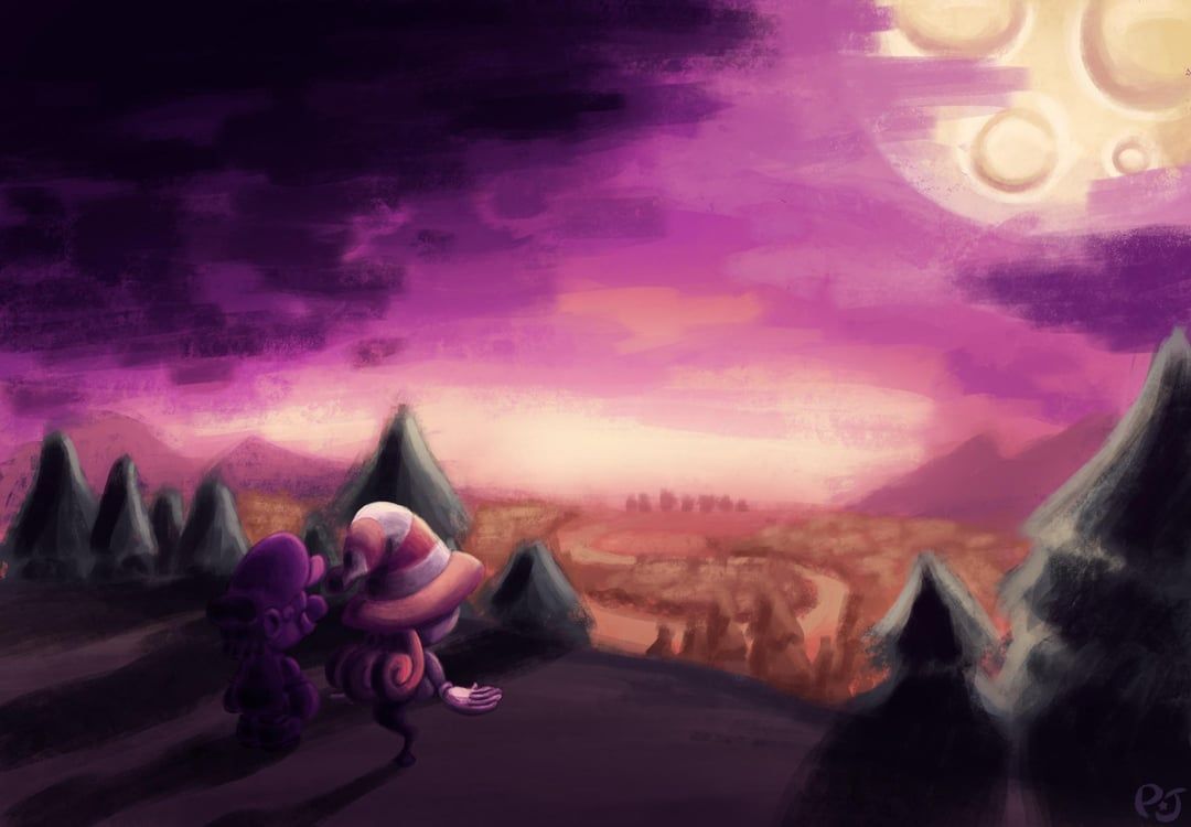 1080x750 Paper Mario Halloween Wallpaper