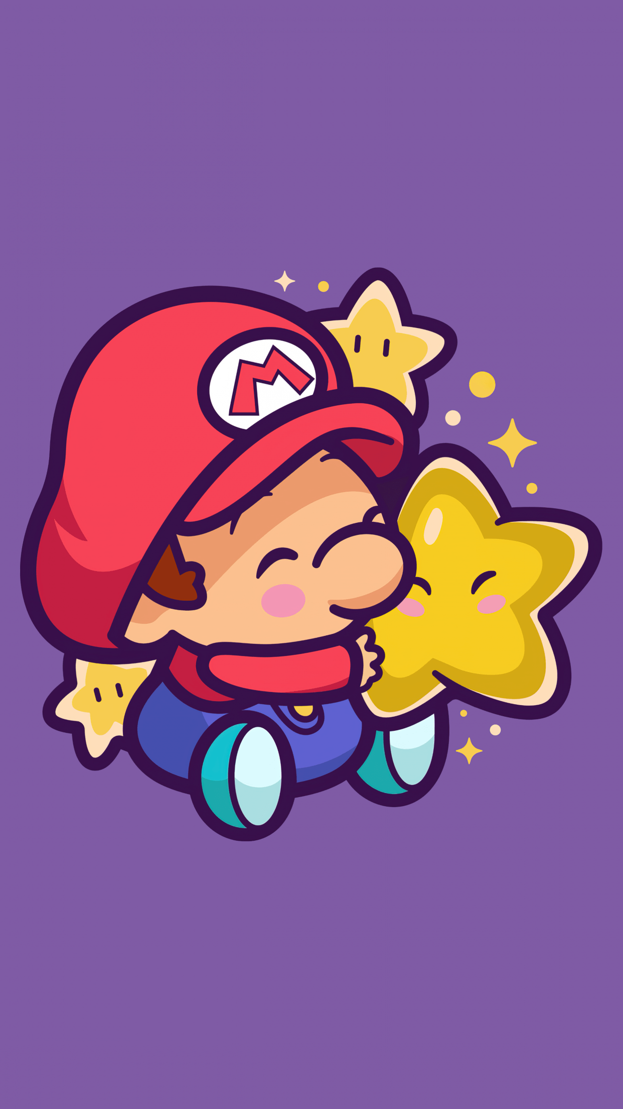 1242x2208 Super Mario Wallpaper 4K, Cute Mario