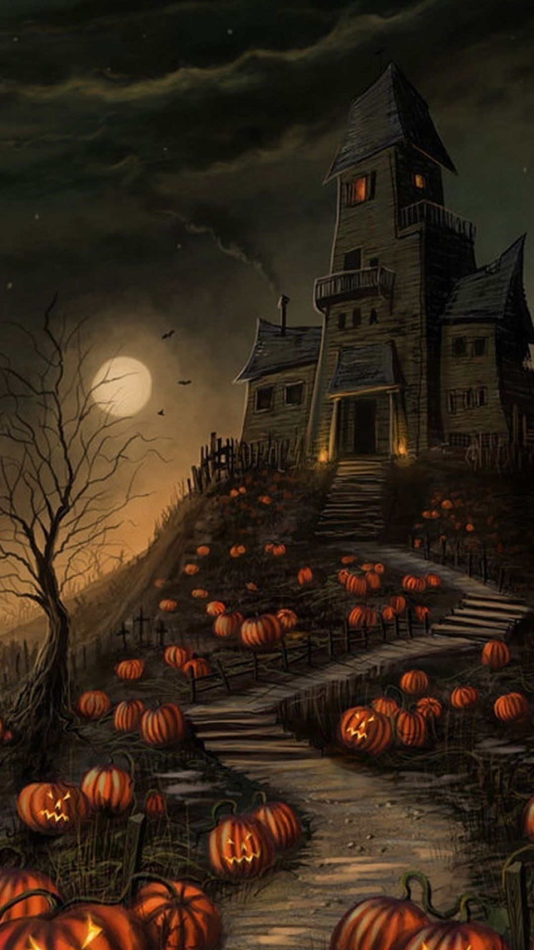 1080x1920 Haunted House Wallpaper 31 image