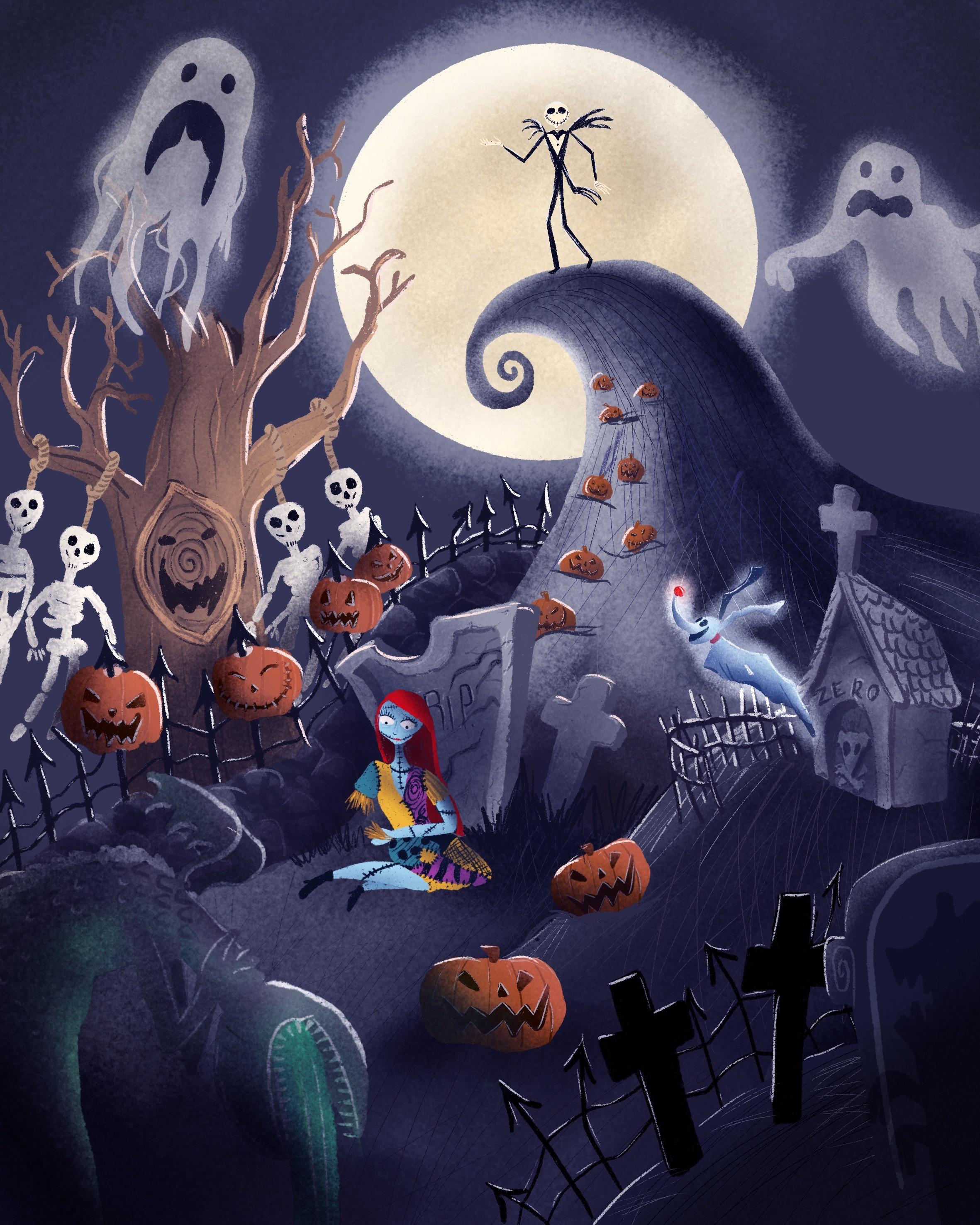 Nightmare before christmas painting replacement faces puppet