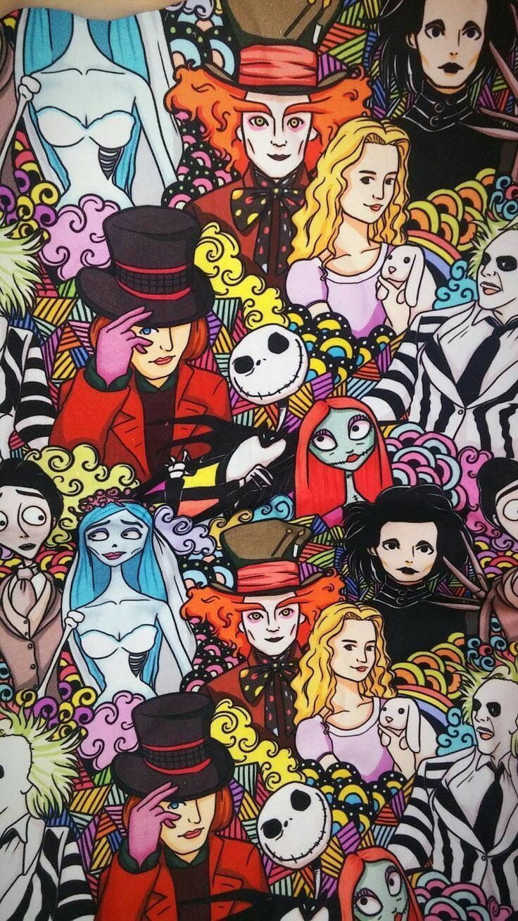736x1308 Tim Burton Tumblr Wallpaper