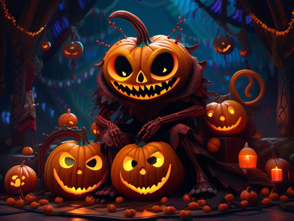 1024x768 mymodel> pumpkin king nightmare before