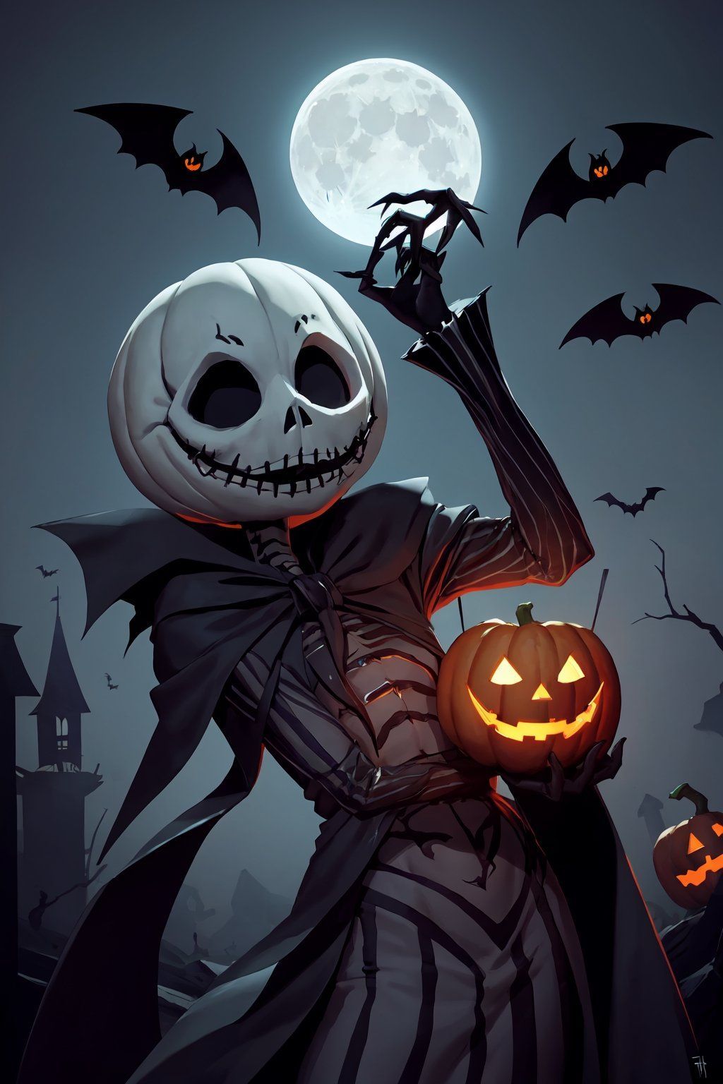 1024x1536 Jack Skellington, Halloween, T. image