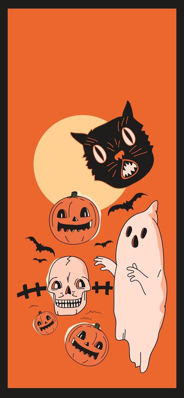640x1385 Classic Halloween Wallpaper I