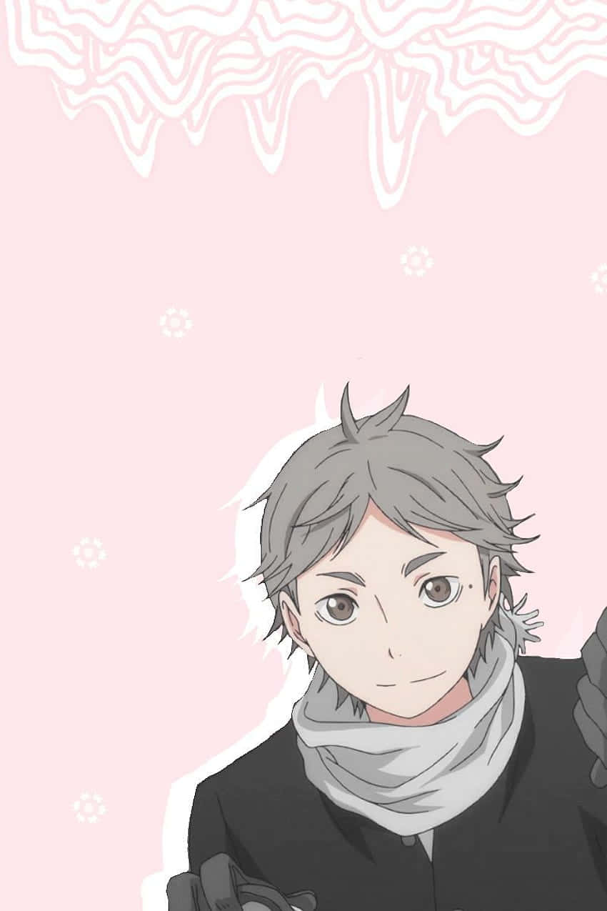 850x1275 Haikyuu Anime Koshi Sugawara Wallpaper