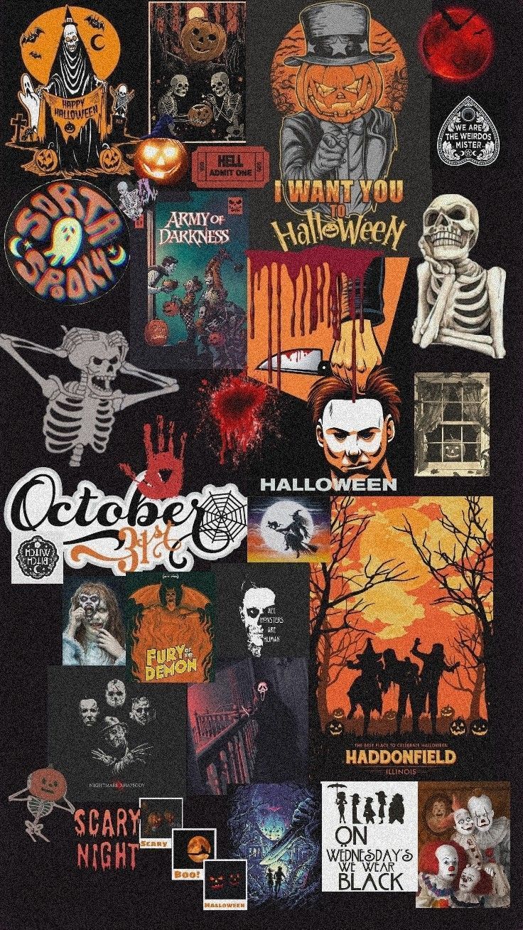 736x1308 Y2k Halloween Wallpaper