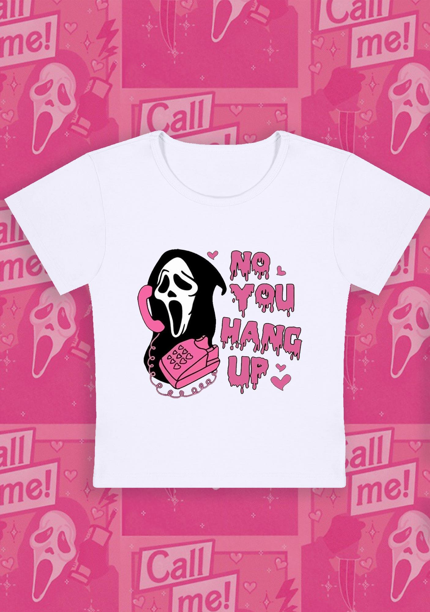 1405x2000 You Hang Up Y2K Baby Tee