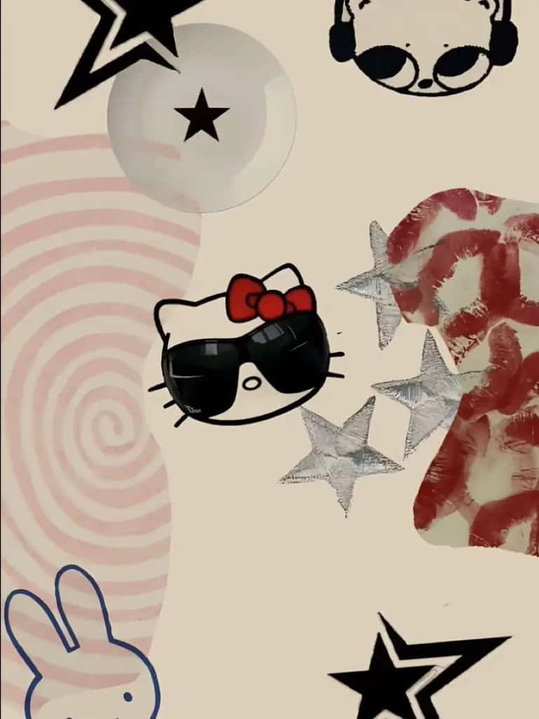 769x1027 Y2k Hello Kitty Wallpaper