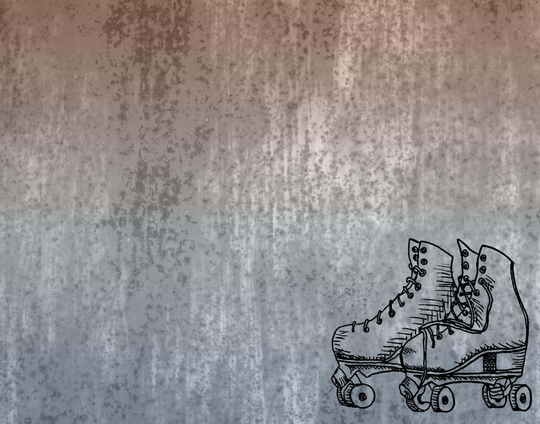 1752x1378 Drawing Skating Shoes Background