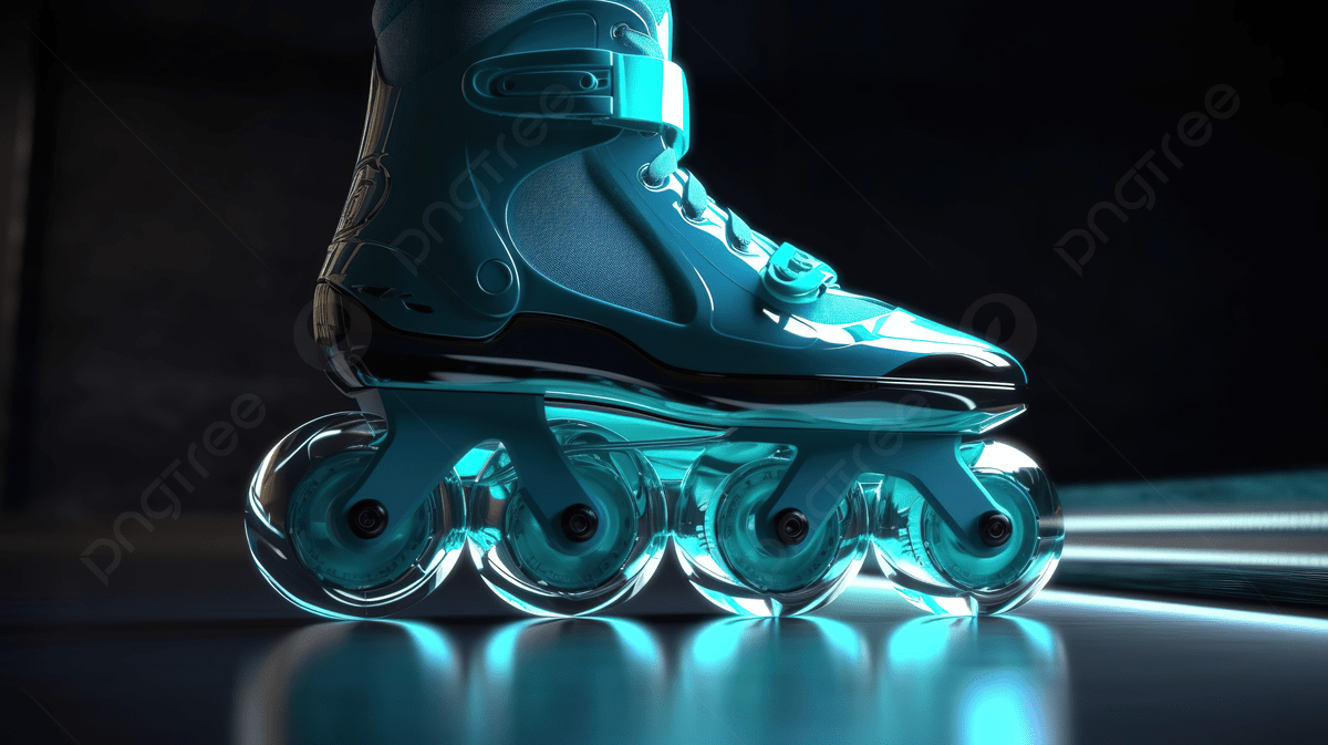 1200x673 Rollerblades In The Dark With Neon