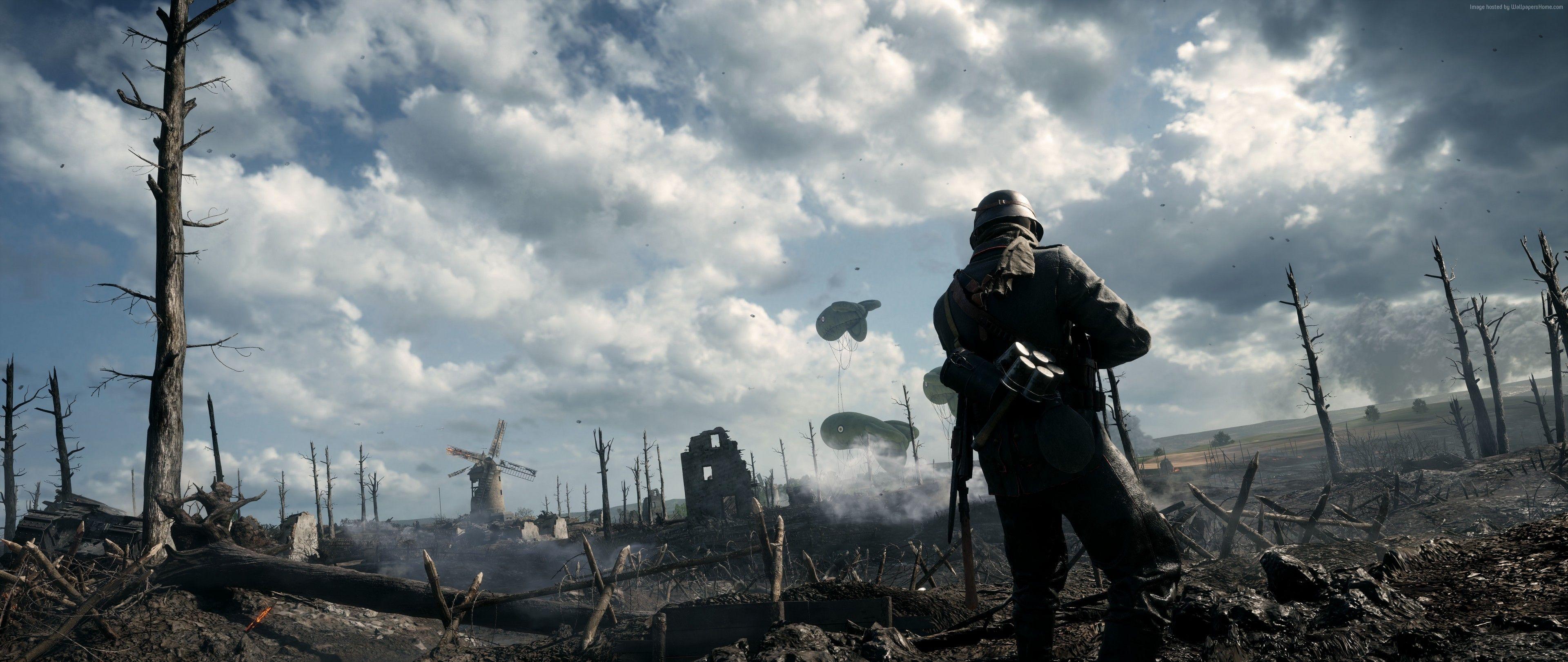 3840x1620 Wallpaper Battlefield soldier, best games of shooter, Games