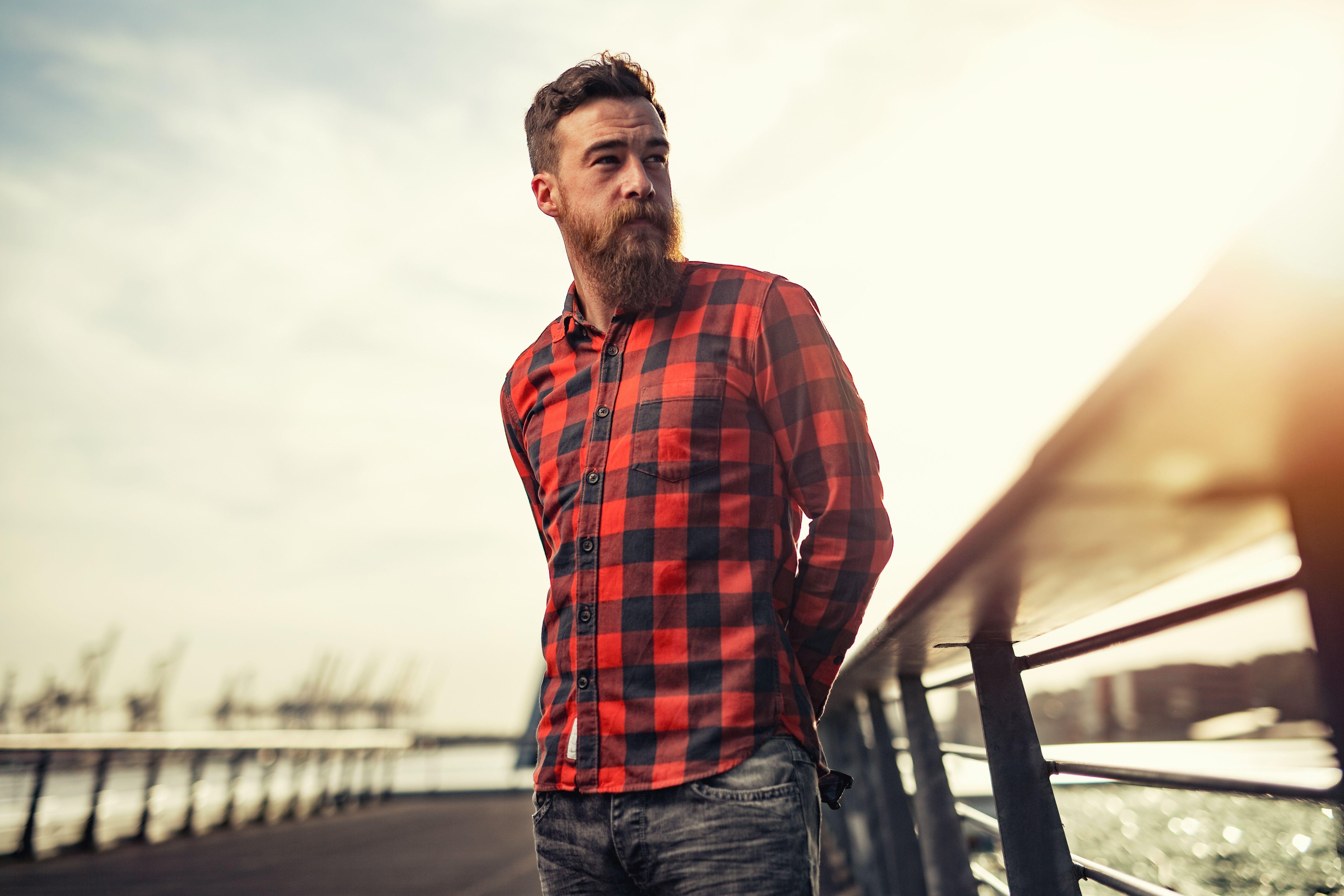 5760x3840 men wearing bottom up shirt free image