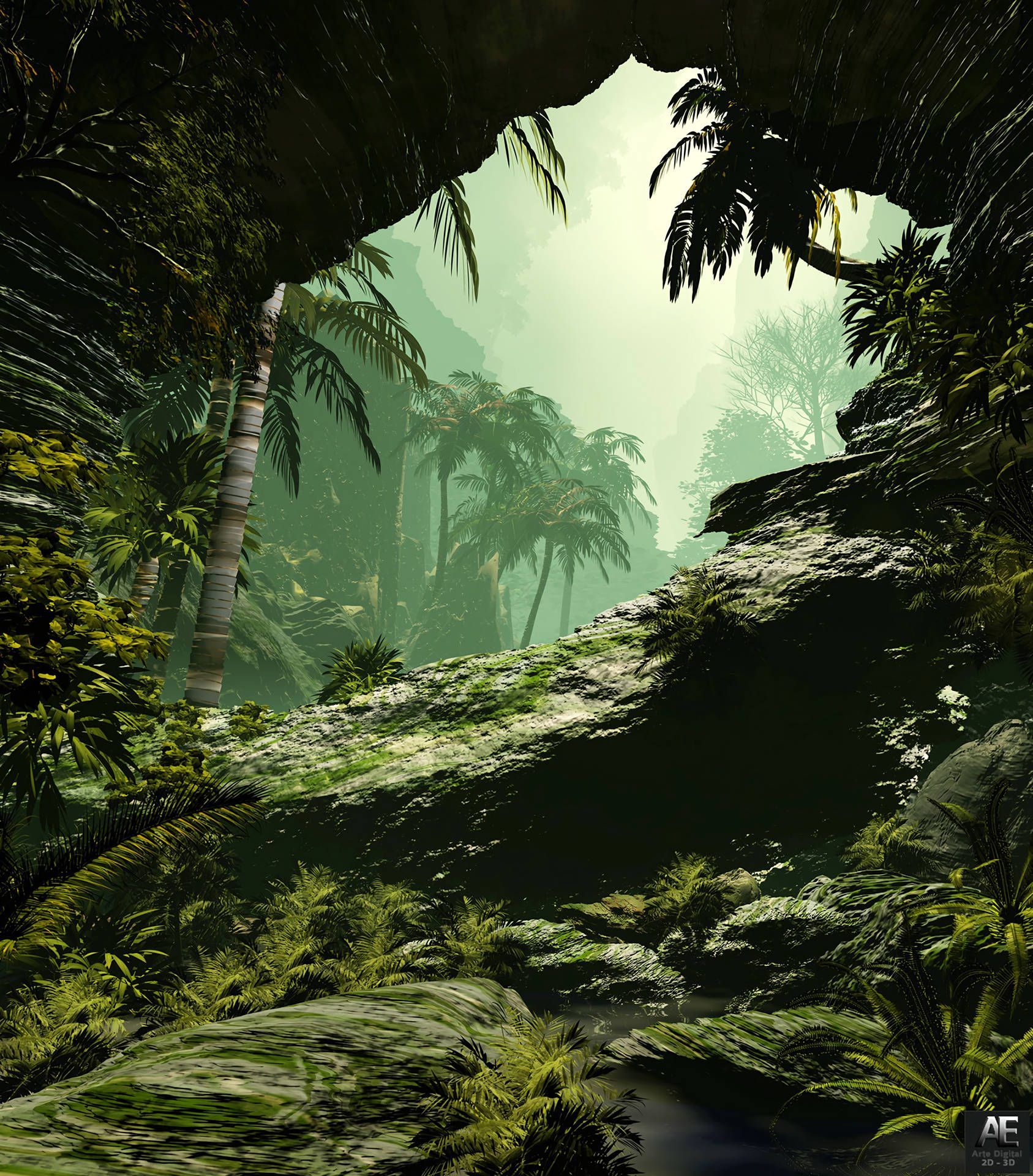 1687x1920 Download Strollinggy Jungle Wallpaper