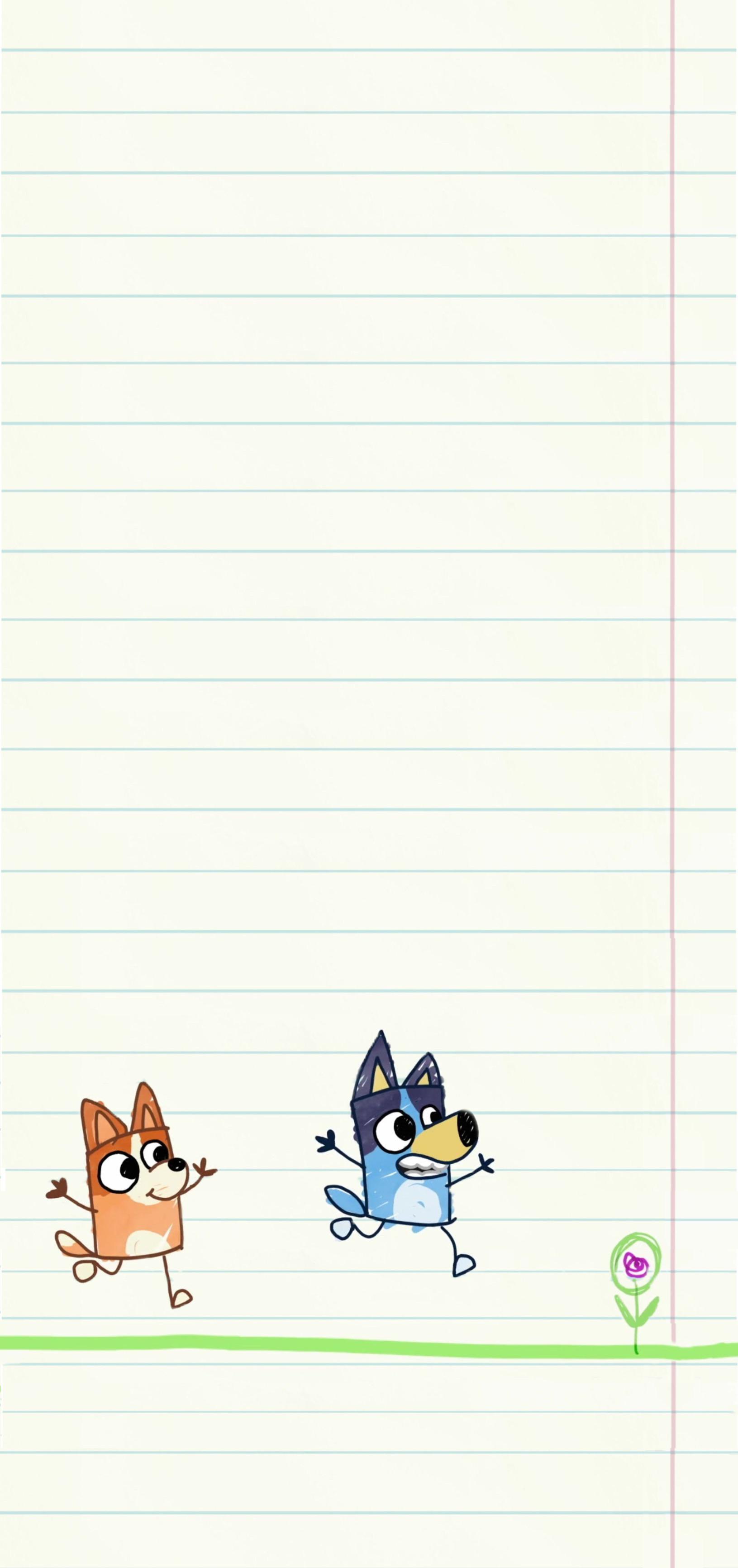 1631x3464 Bingo & Bluey Escape Phone Wallpaper