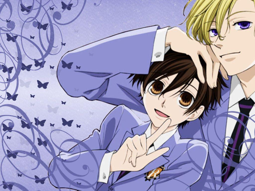 1024x768 Free download WallpaperTH Haruhi and Tamaki Wallpaper