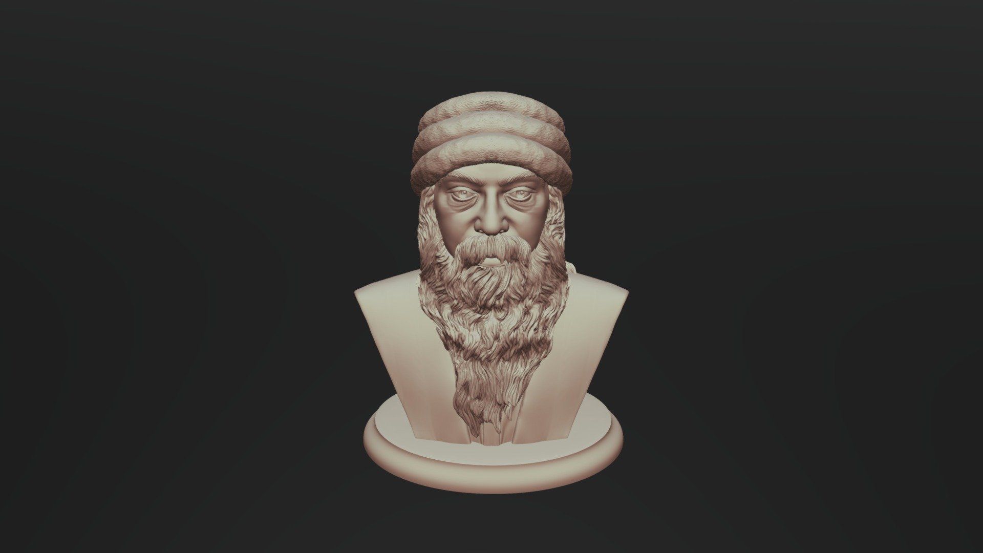 1920x1080 Rajneesh OSHO 3D printable sculpture