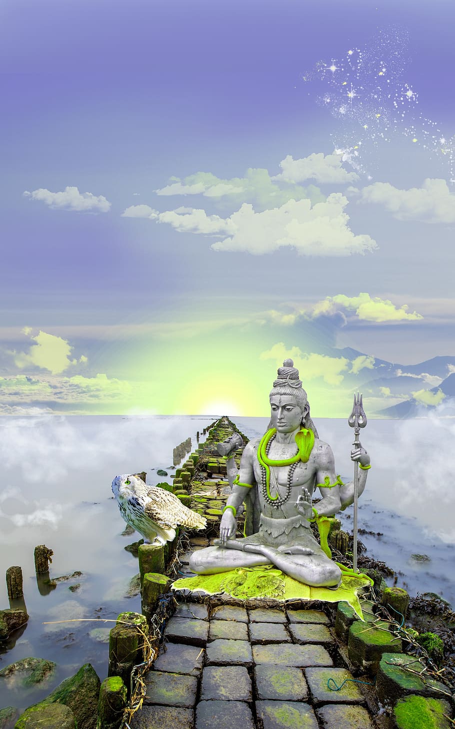 910x1456 HD wallpaper: shiva, lord shiva