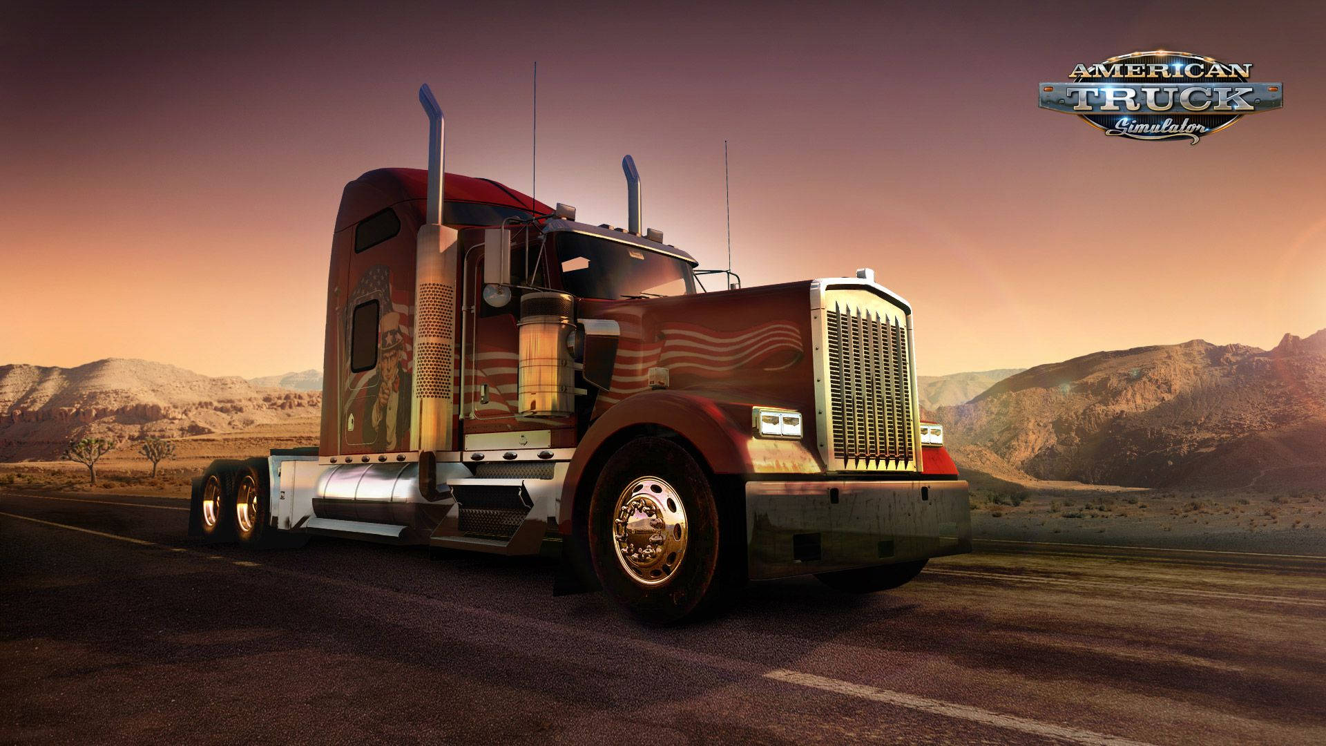 1920x1080 American Truck Simulator Driving