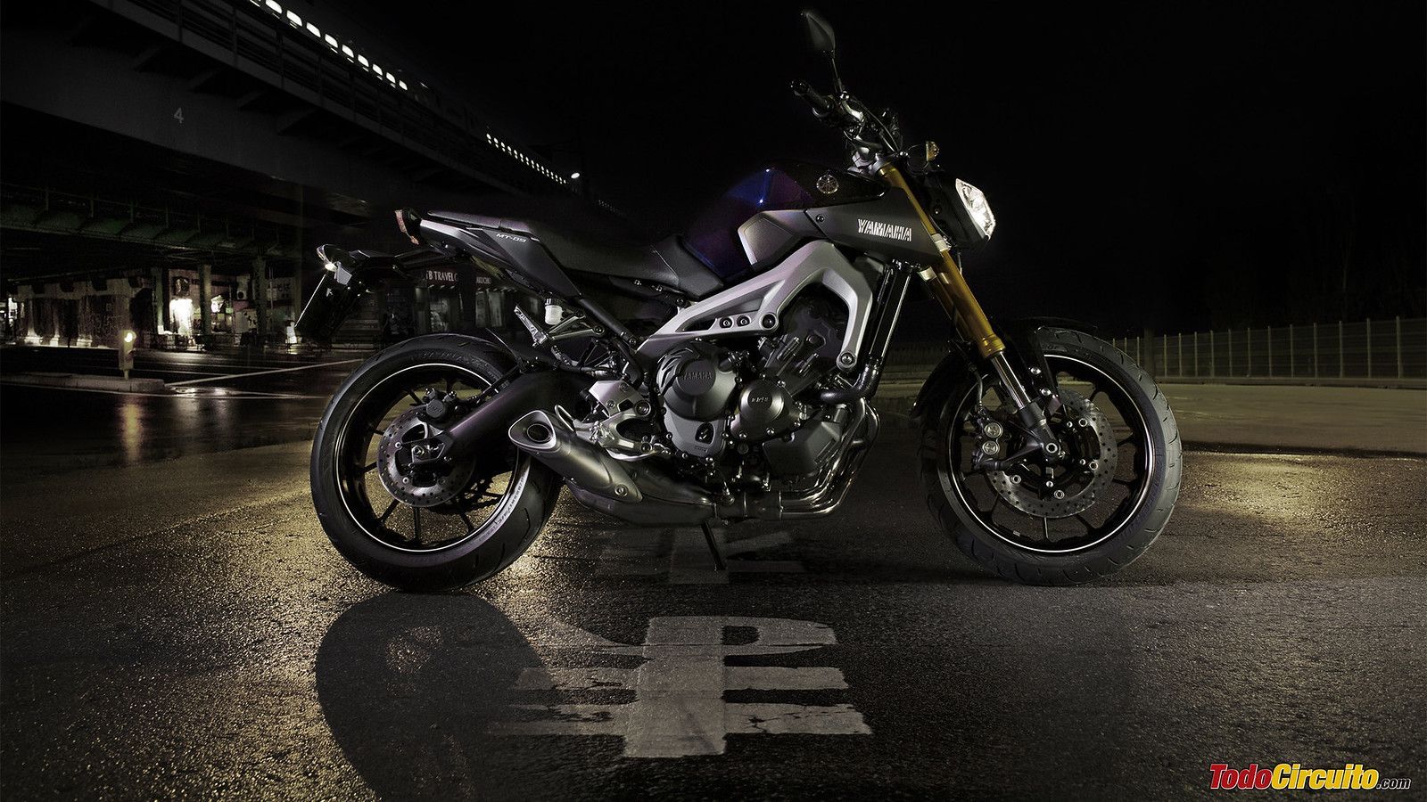 1600x900 Wallpaper Yamaha MT09 2013