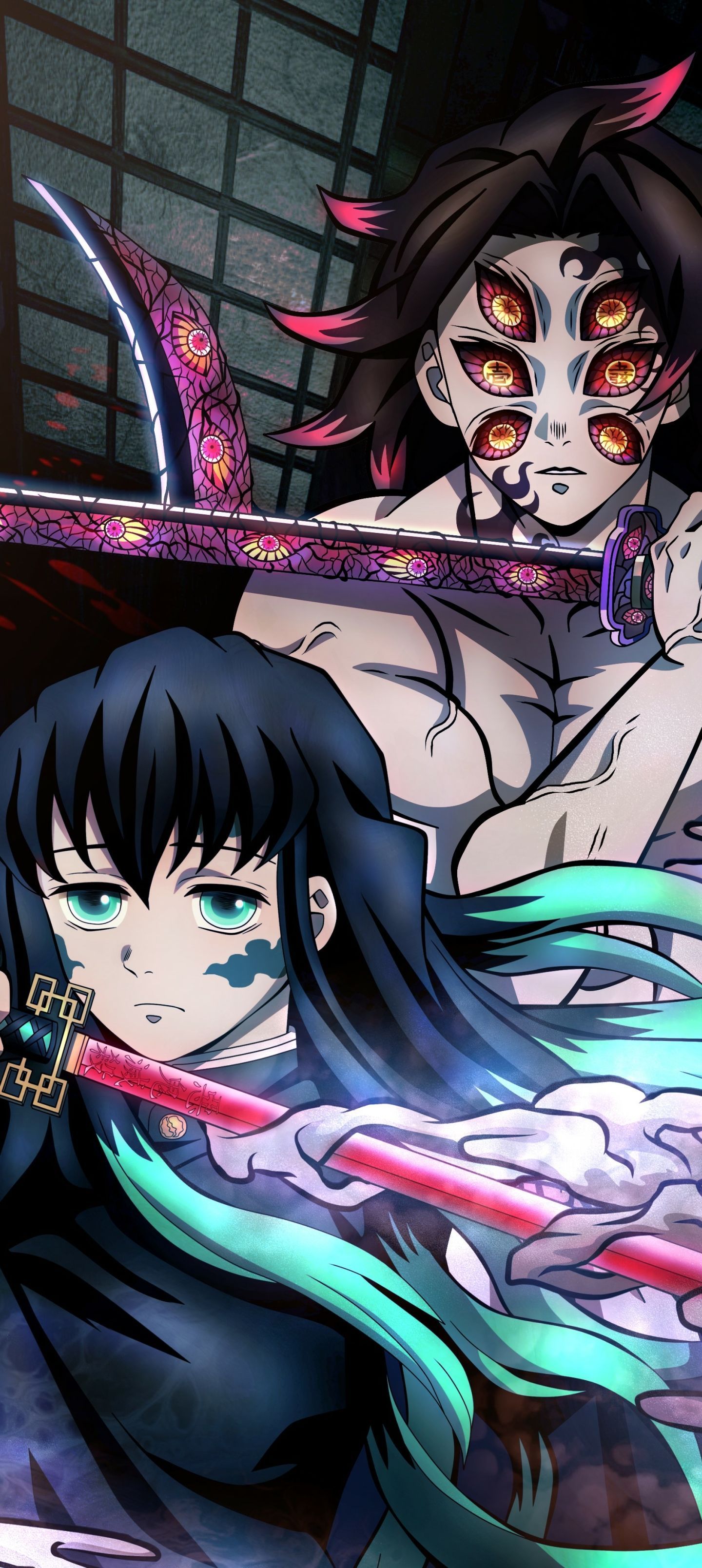 1440x3216 Mobile wallpaper: Anime, Demon Slayer