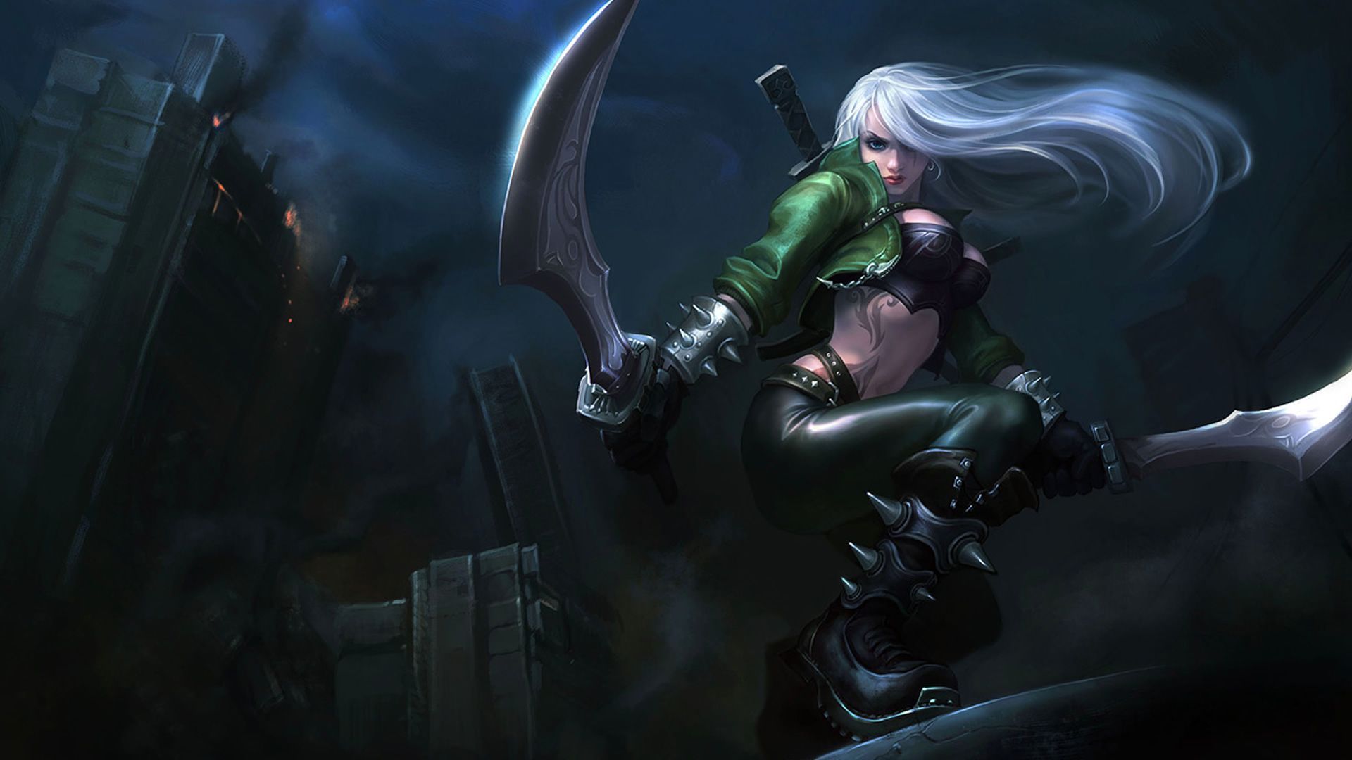 1920x1080 Mercenary Katarina Wallpaper