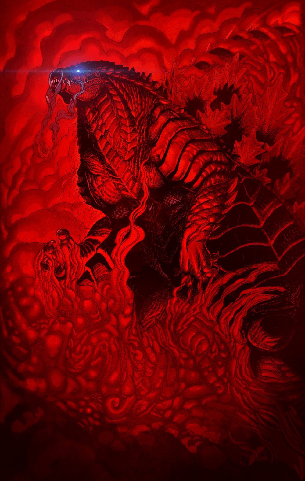 1000x1573 Godzilla Singular Point Color