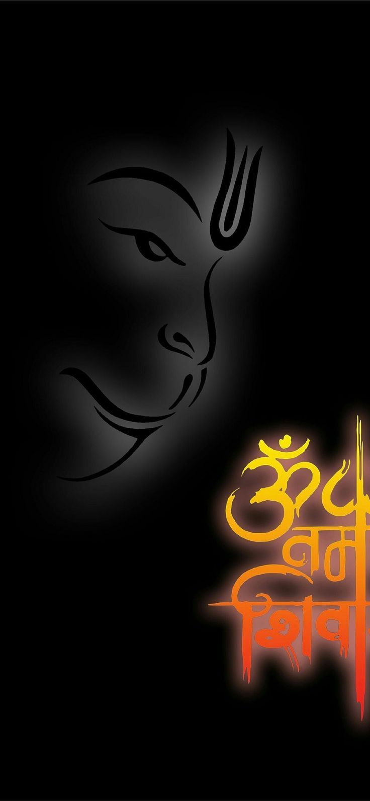 736x1592 Lord Hanuman Amoled Cave iPhone Wallpaper
