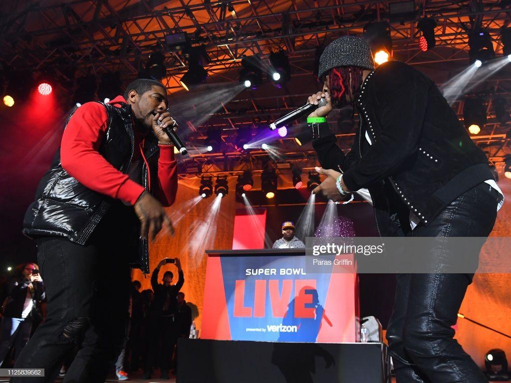 1024x768 DJ Holiday and Lil Keed perform in concert during 2019 Super