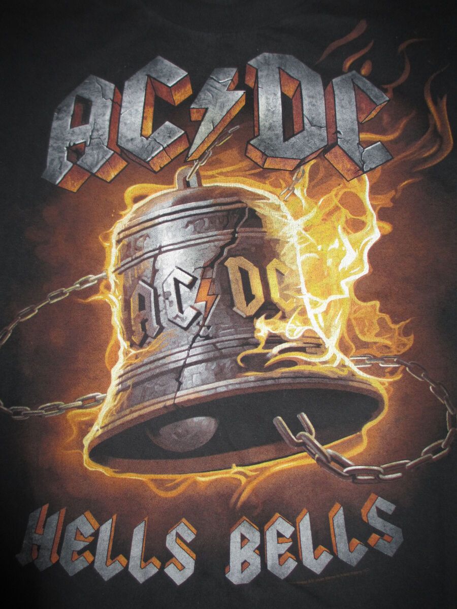 900x1200 AC DC Retro 2011 HELLS BELLS (LARGE) T