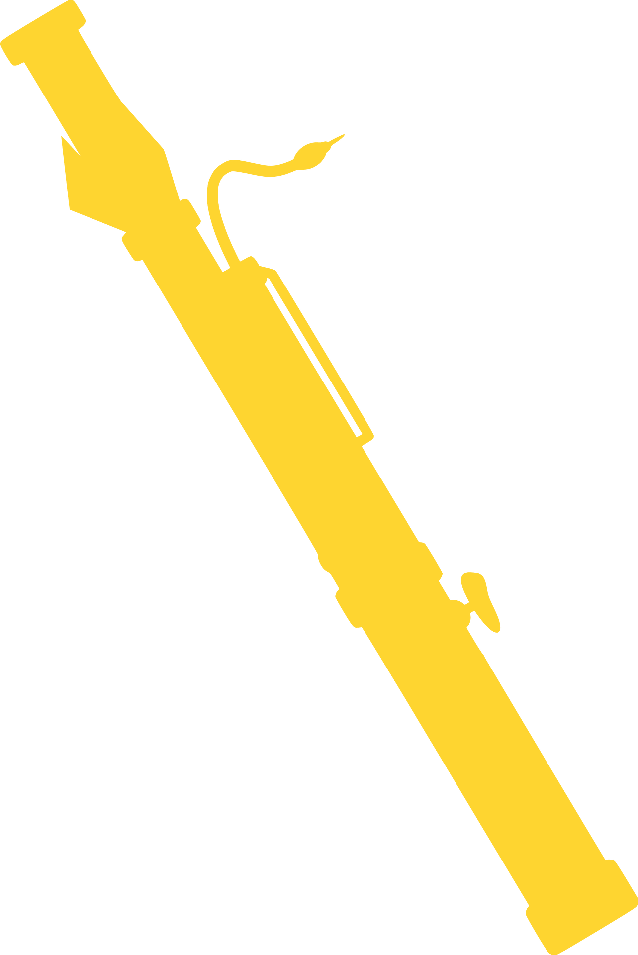 1283x1920 Free Bassoon Clipart Image