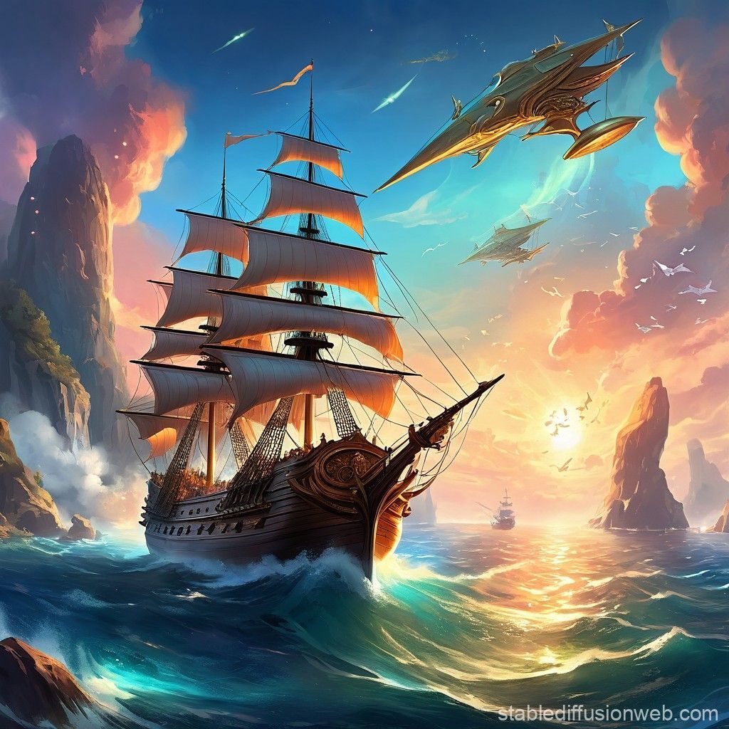 1024x1024 Musical Naval Battle Game. Stable