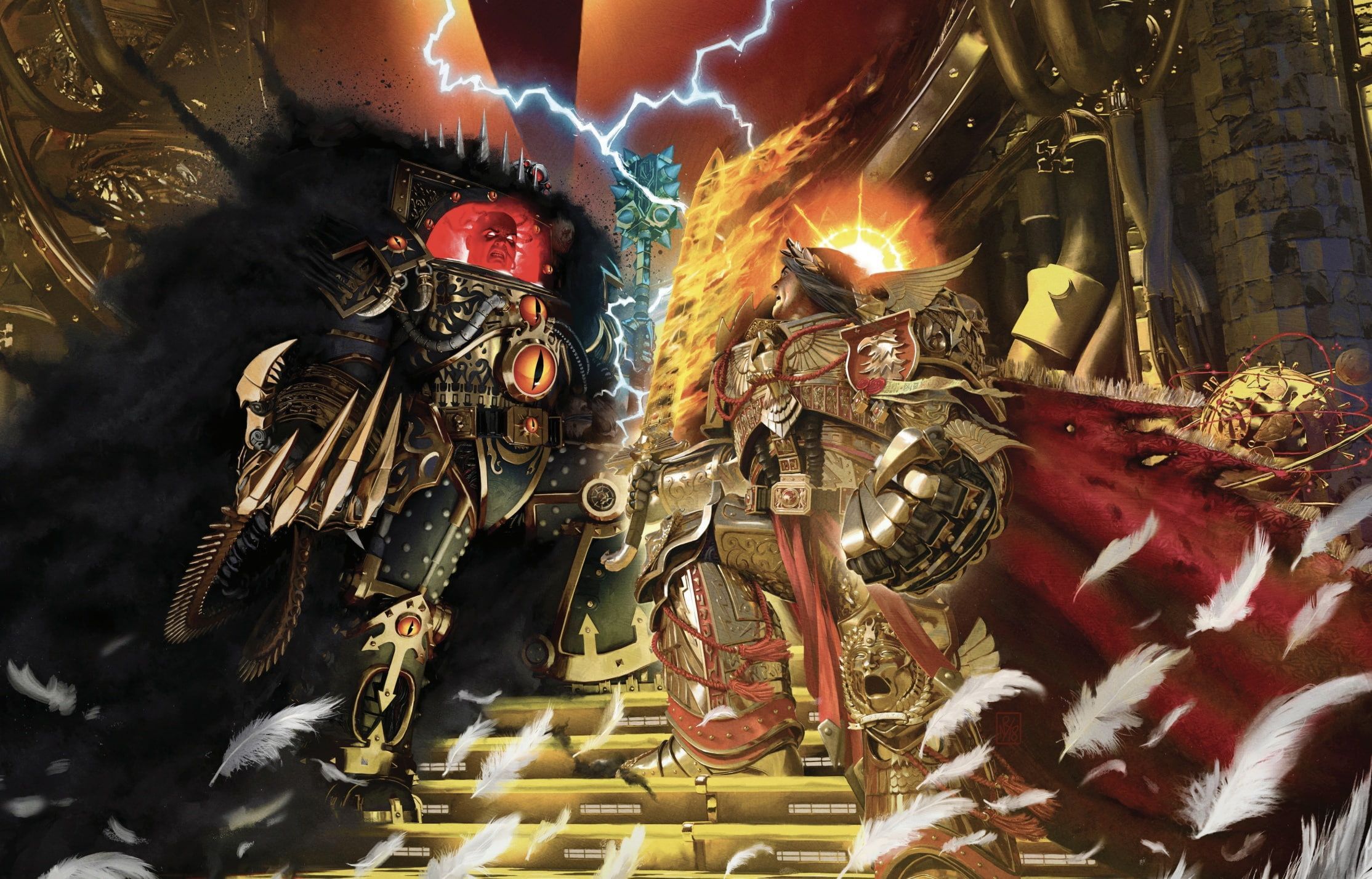 2228x1428 HD wallpaper: Horus Heresy, battle