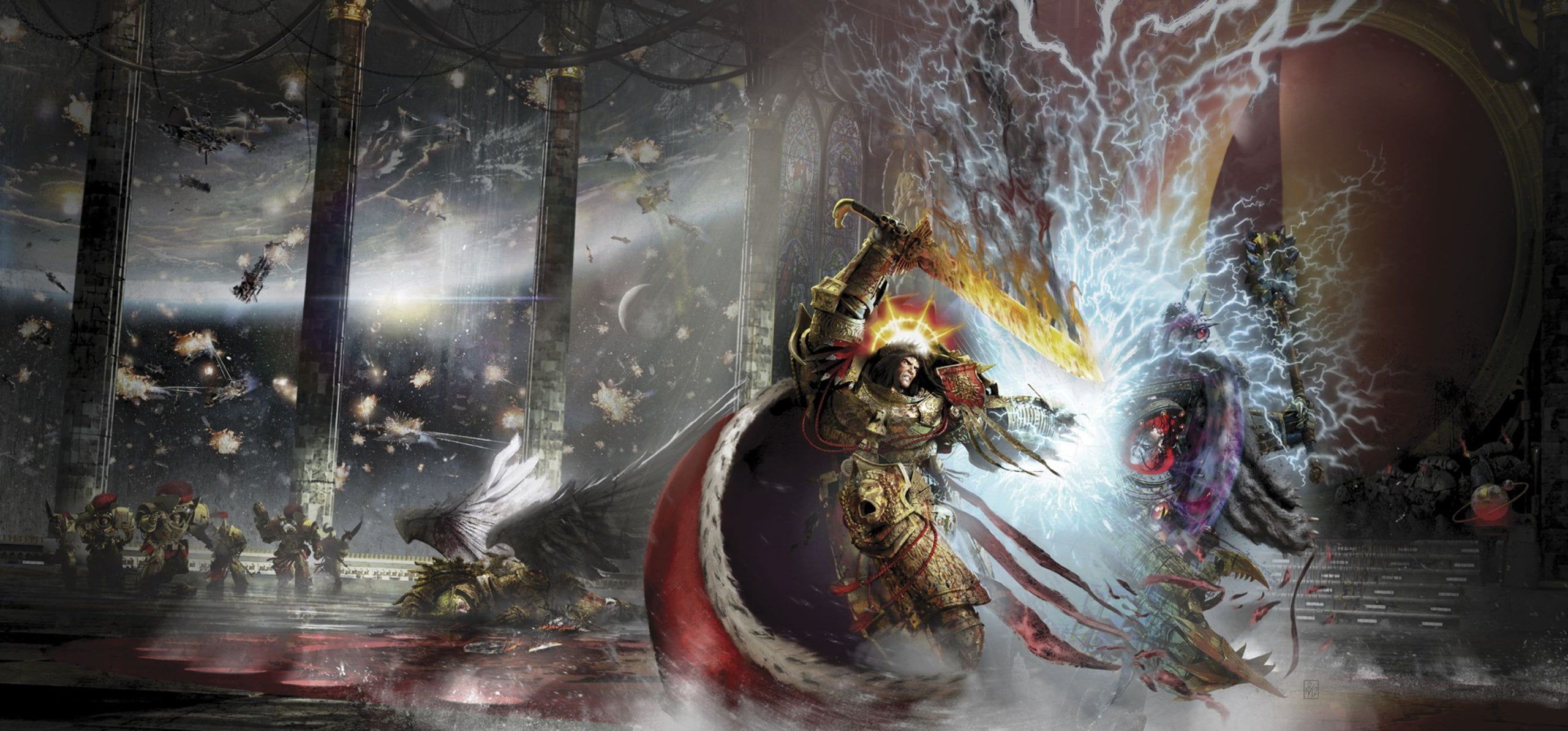 2560x1193 game wallpaper, Terra, Horus Heresy