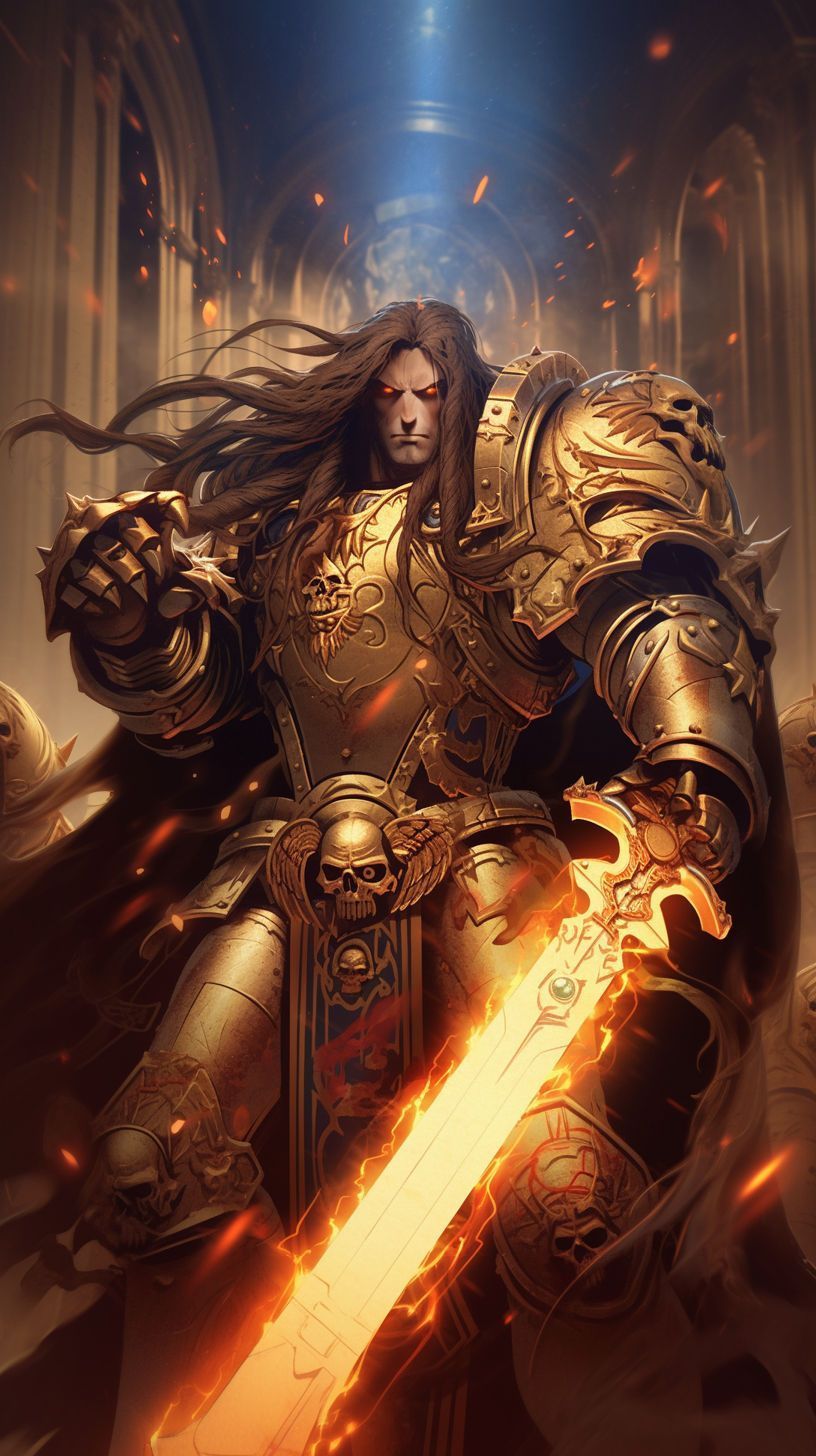 816x1456 emperor, warhammer 40k artwork